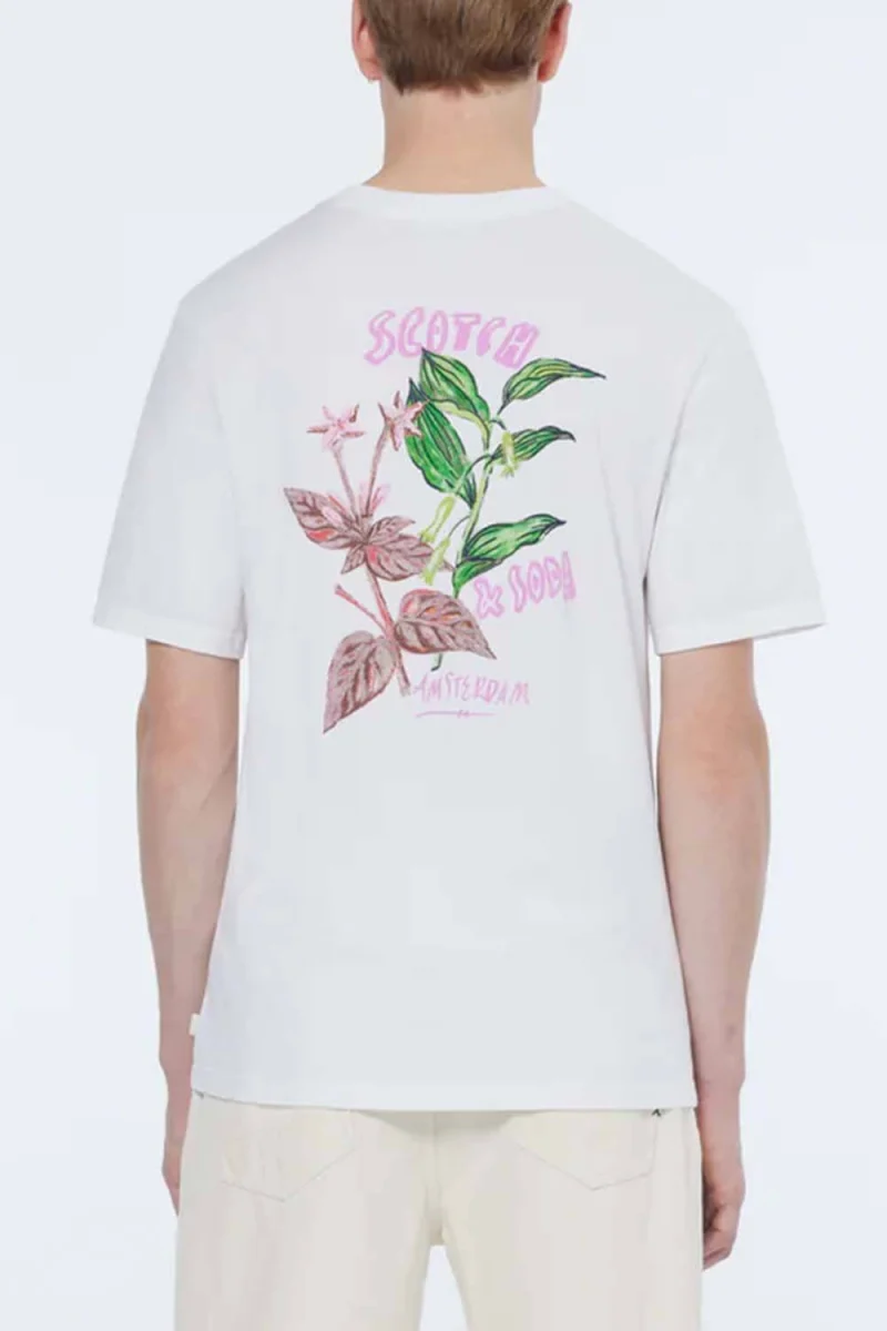 T-Shirt Front And Back Artwork 179945 SC101 white — снимка 2
