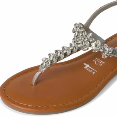 Дамски Равни Сандали TAMARIS – 1-28124-42-941 SILVER — снимка 4