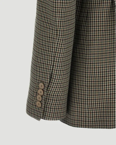 Wrap Tailored Jacket in Khaki/brown — снимка 2