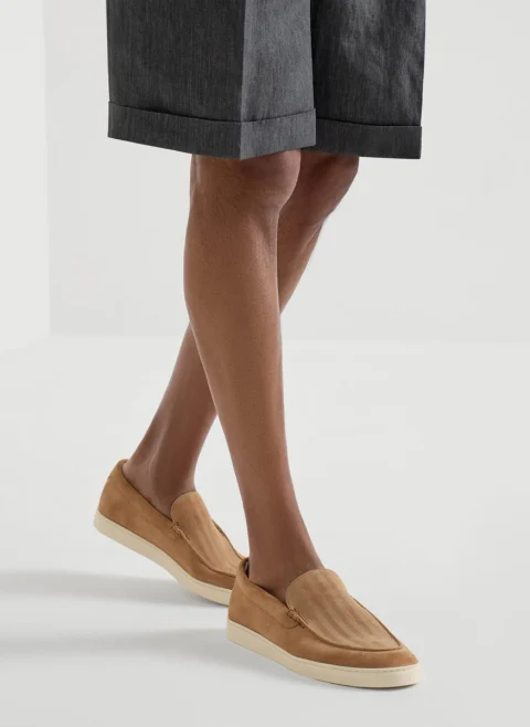 Велурени мокасини 'Sport style' Brunello Cucinelli — снимка 11