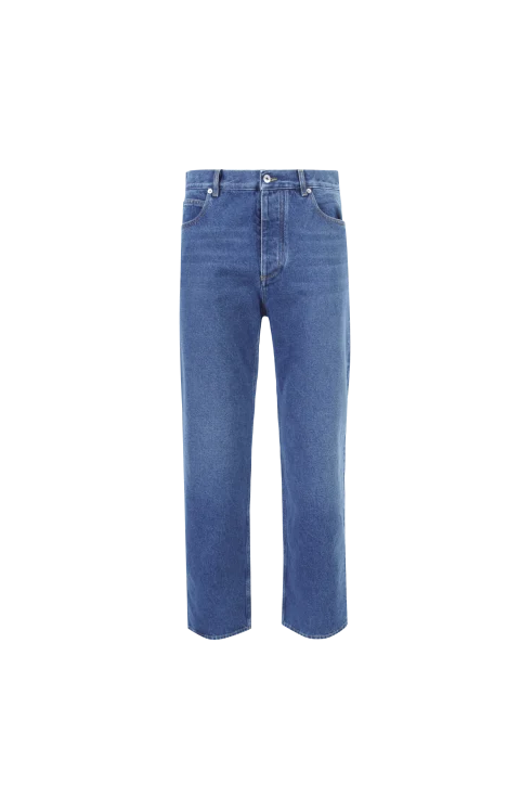 Medium Indigo Straight Leg Jeans