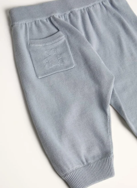 Панталон от фино плетиво Brunello Cucinelli Kids — снимка 6