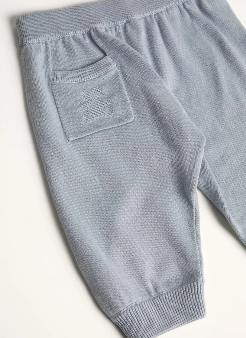 Панталон от фино плетиво Brunello Cucinelli Kids — снимка 6