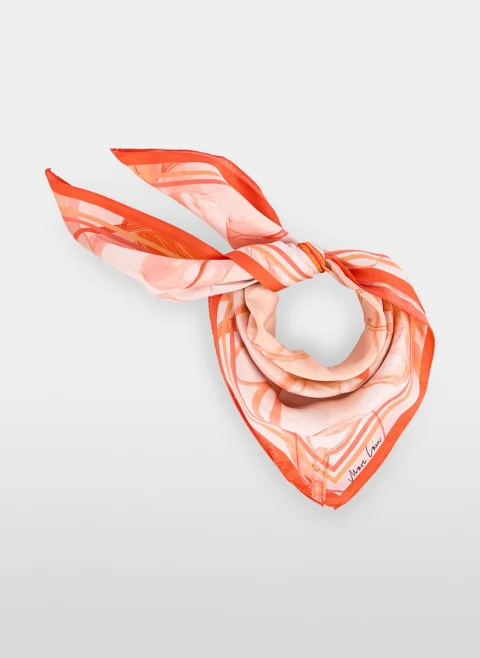 Копринен шал с принт Marc Cain Collections — снимка 1