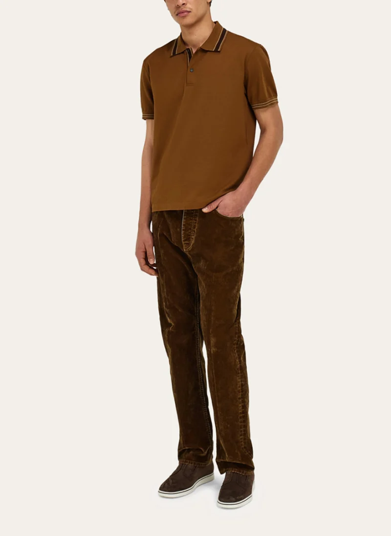 Памучен полошърт Ferragamo