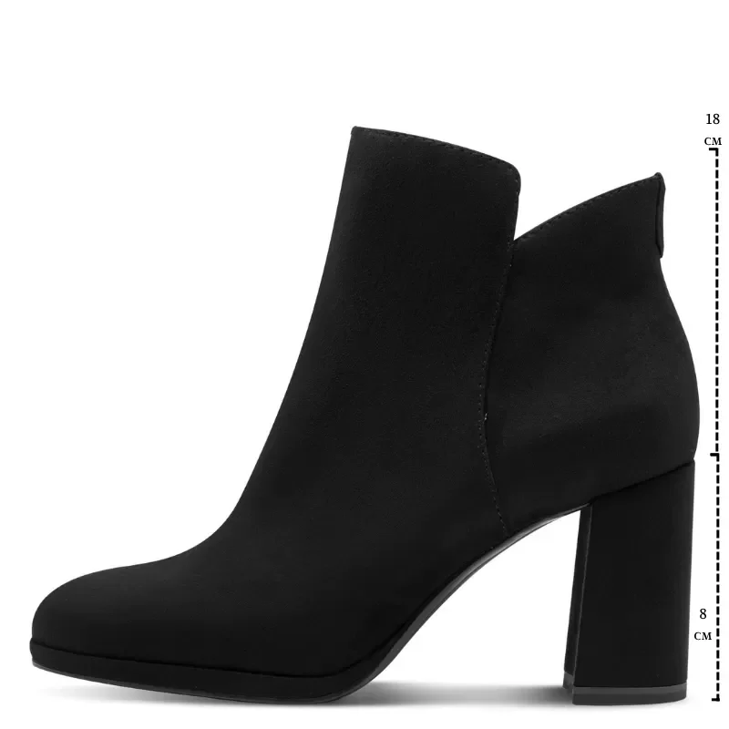 Дамски Боти На Ток TAMARIS – 1-25362-45-001 BLACK — снимка 7