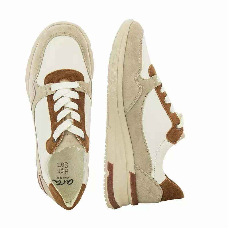 Дамски Сникърс ARA – 12-38409-08 Neapel-Tron-SAND/CREAM/NUTS — снимка 5