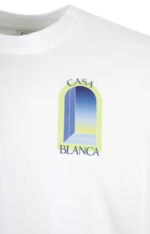 White & Lime Arches Short Sleeve T‑Shirt — снимка 3