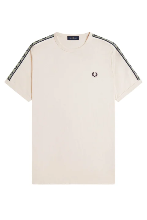 T-Shirt Contrast Tape Ringer M4613 28B ecru/navy
