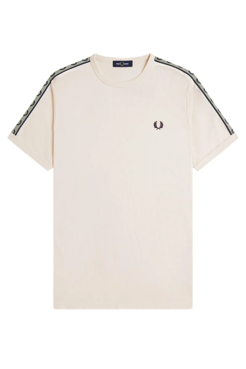 T-Shirt Contrast Tape Ringer M4613 28B ecru/navy