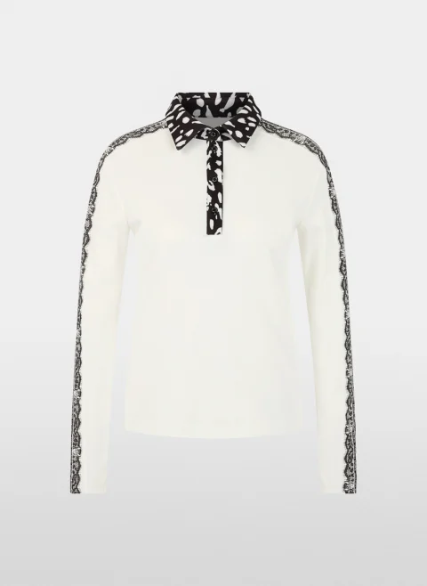 Полошърт с контрастни детайли Marc Cain Sports — снимка 5