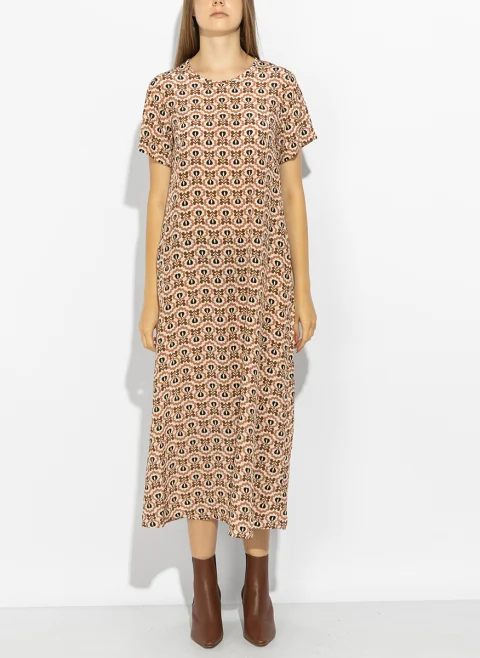 Копринена рокля с принт Weekend Max Mara Wkdvinci — снимка 4
