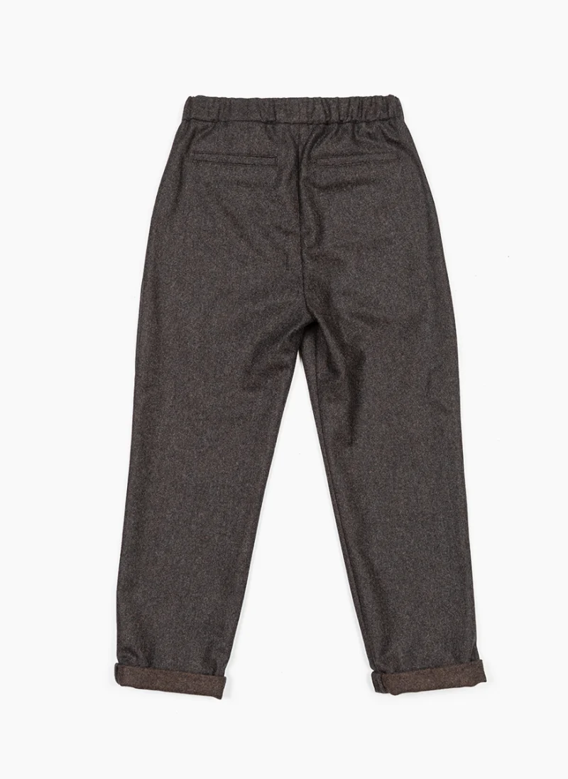 Панталон от фина вълна Brunello Cucinelli Kids 4-6 — снимка 5