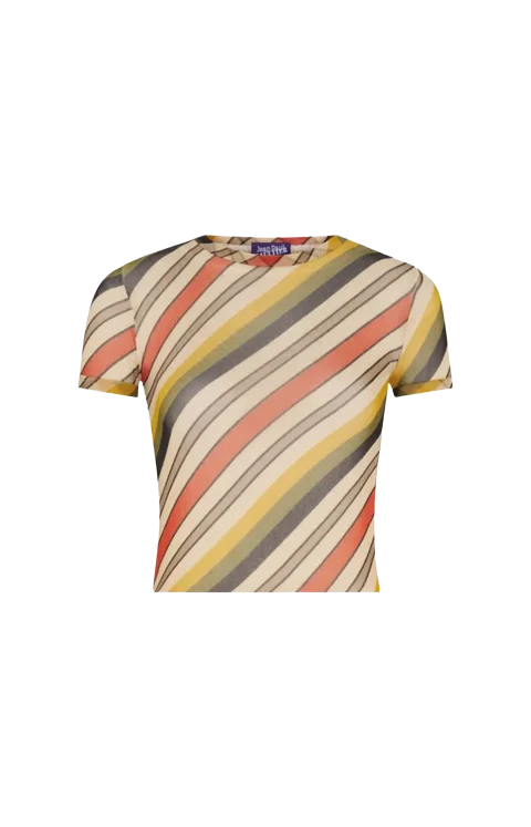 Mesh Baby Tee in Multicolor