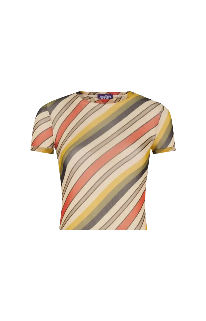 Mesh Baby Tee in Multicolor