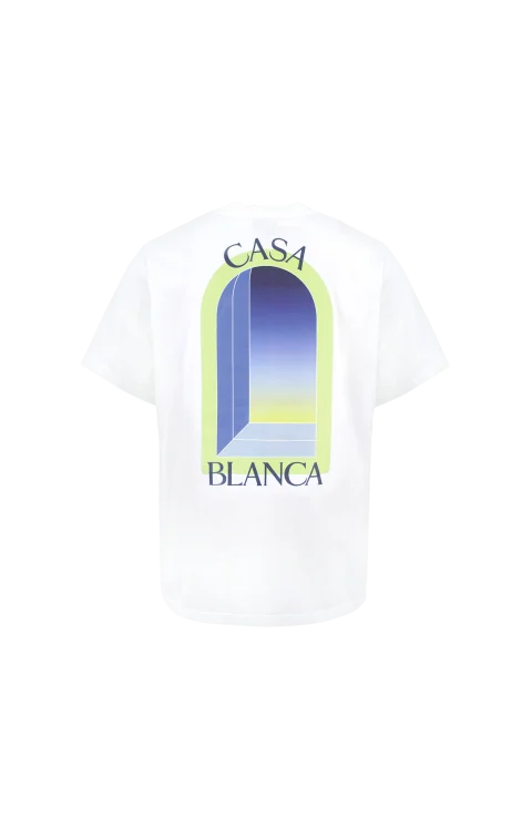 White & Lime Arches Short Sleeve T‑Shirt — снимка 2