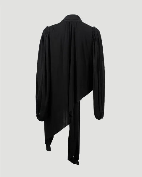 Asymmetric Top in Viscose Crepe Jersey — снимка 4