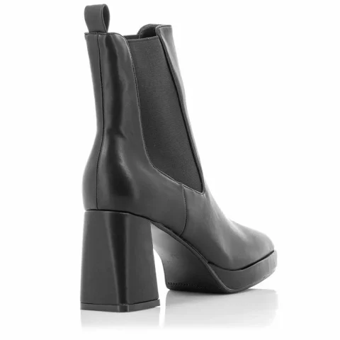 Дамски Боти На Ток QUEEN HELENA – ZM9227-BLACK PU — снимка 2