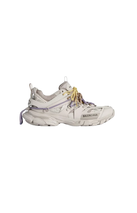 Track Trail Laces Sneaker in Taupe/yellow/purple/brown/black