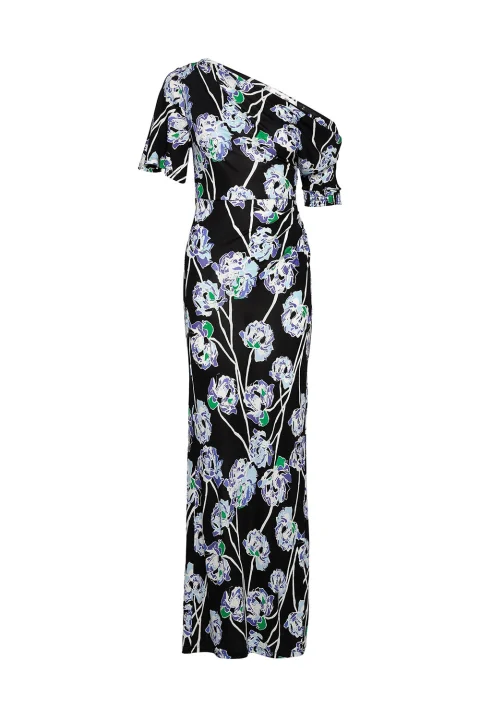 Dress Wittrock DVFDS1R036WFLBK b6813 watercolor floral lg black