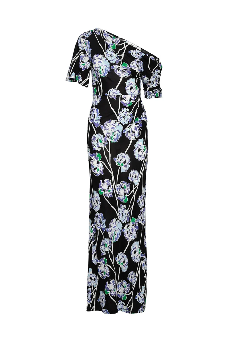 Dress Wittrock DVFDS1R036WFLBK b6813 watercolor floral lg black