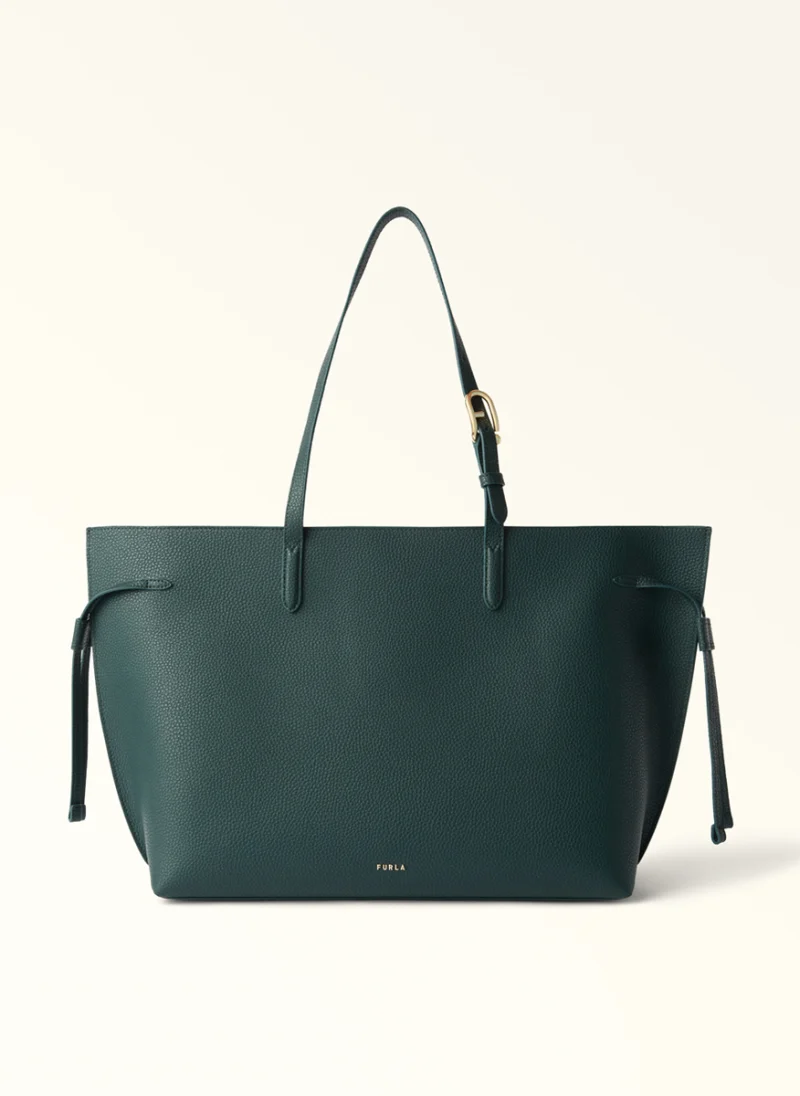 Кожена чанта Furla Ava Dark Forest Morning