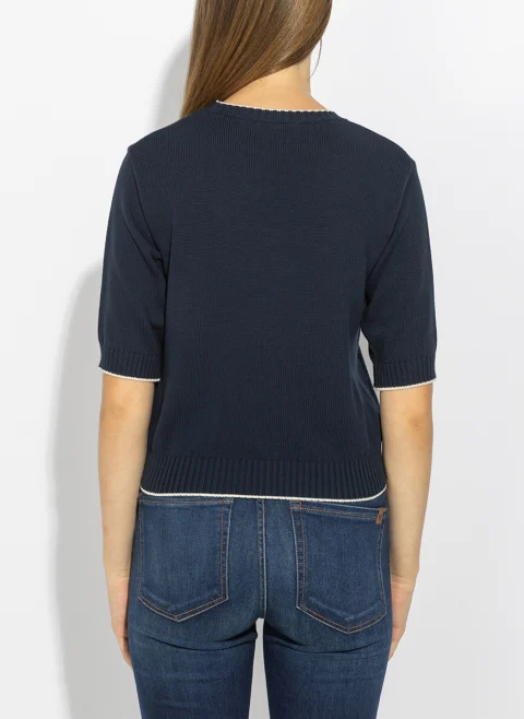 Пуловер с бродерия Weekend Max Mara Wkdfiacre — снимка 9