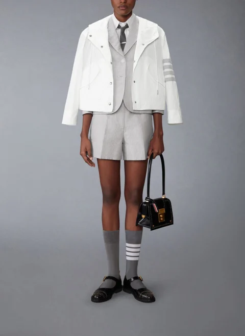 Къс панталон с фино райе Thom Browne — снимка 3