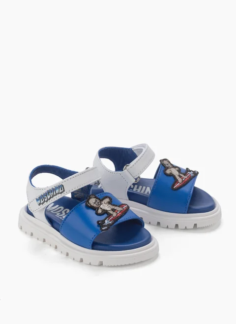 Сандали 'Teddy Patch' Moschino Kids — снимка 3