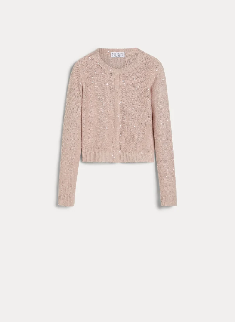 Жилетка от лен 'Sparkling note' Brunello Cucinelli Kids 10