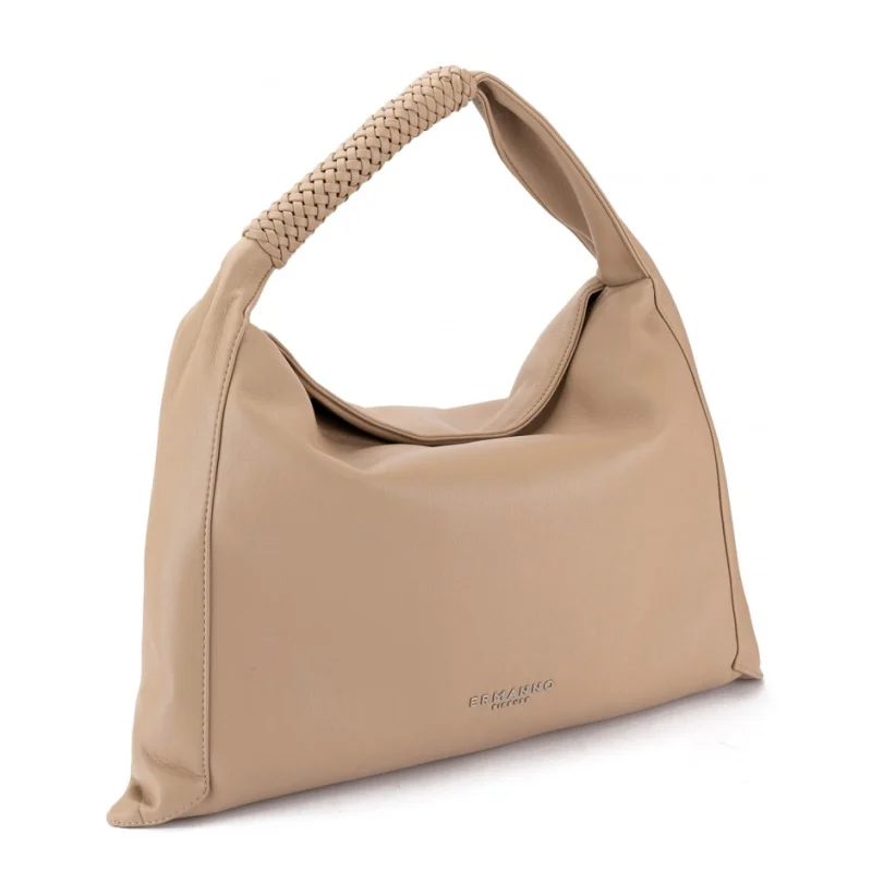 Дамска бежова чанта Avery Large Ermanno Firenze — снимка 4