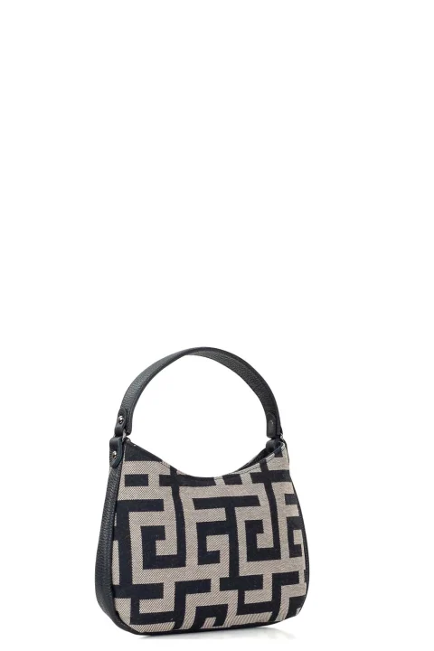 Чанта Olvos beige black — снимка 2