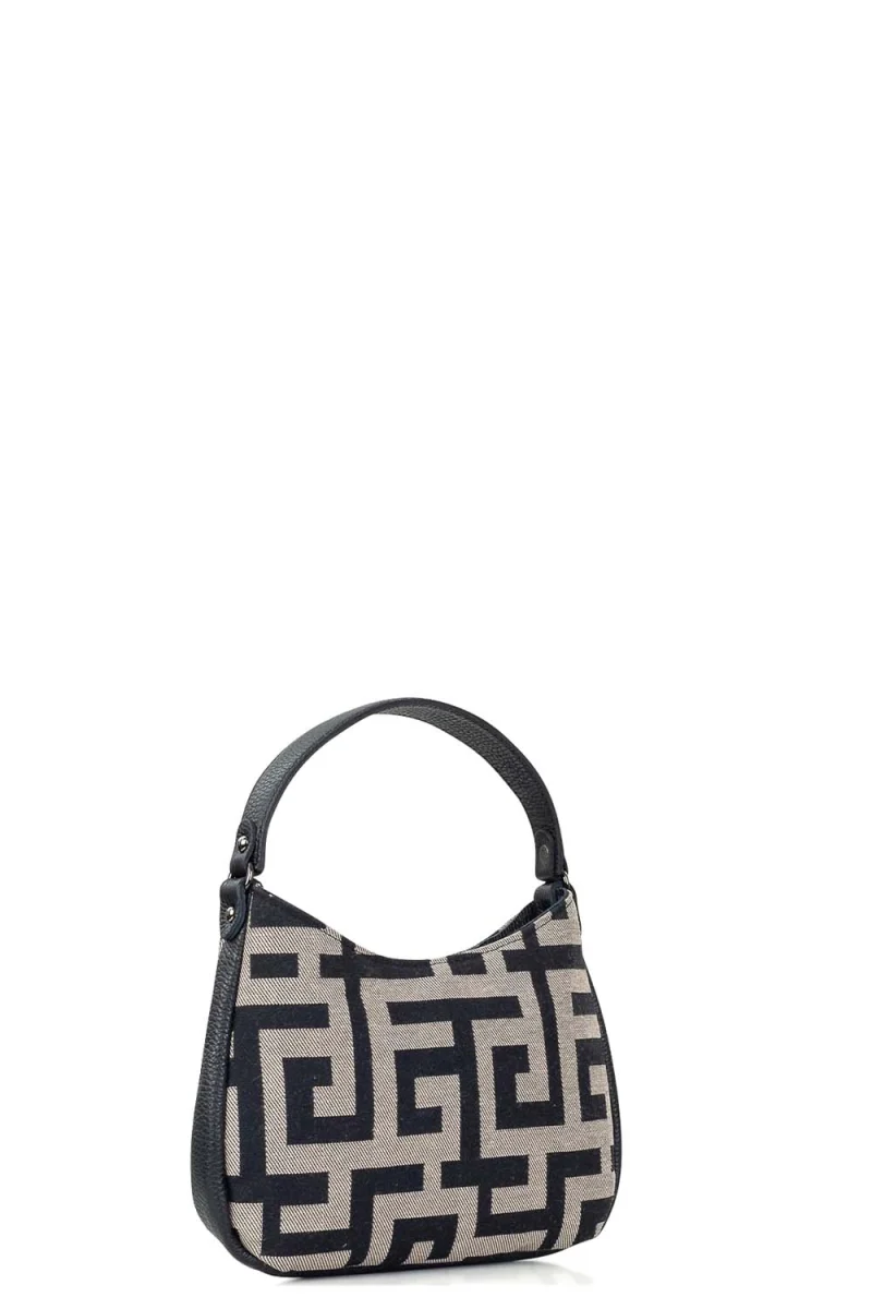 Чанта Olvos beige black — снимка 2