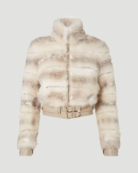 White Dorsato Shearling Jacket