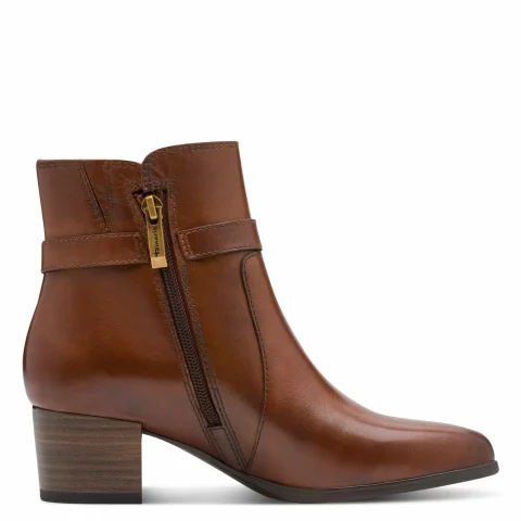 Дамски Боти На Ток TAMARIS – 1-25373-45-305 COGNAC — снимка 2