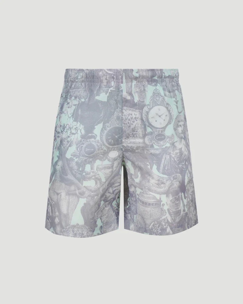 Swim Shorts with Hubert Objects Print