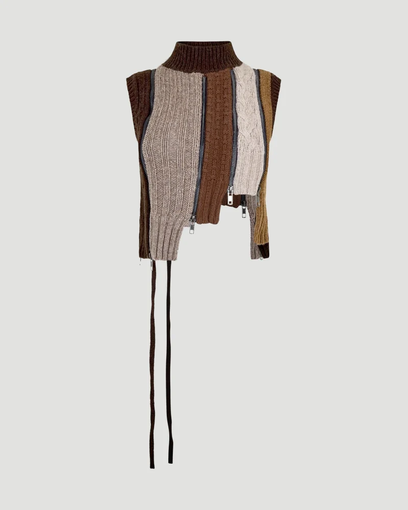 Connector Cable Knit Crop Top