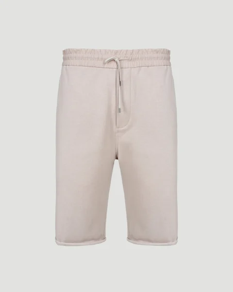 Cotton Shorts in Beige