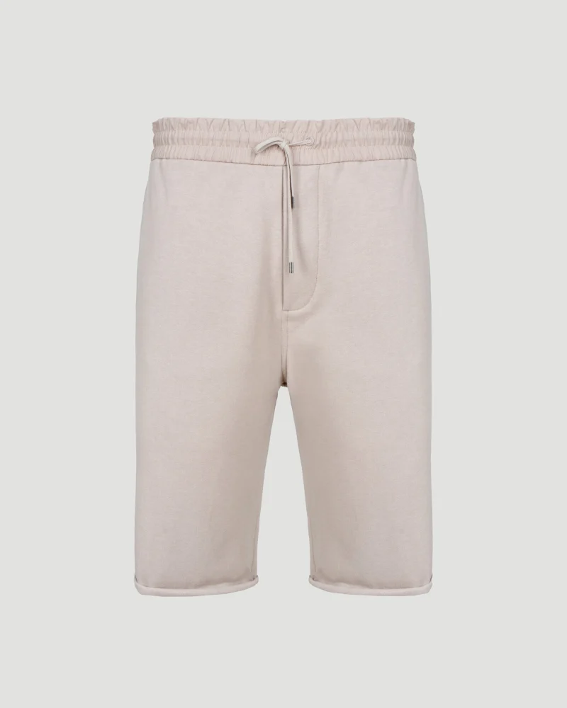Cotton Shorts in Beige