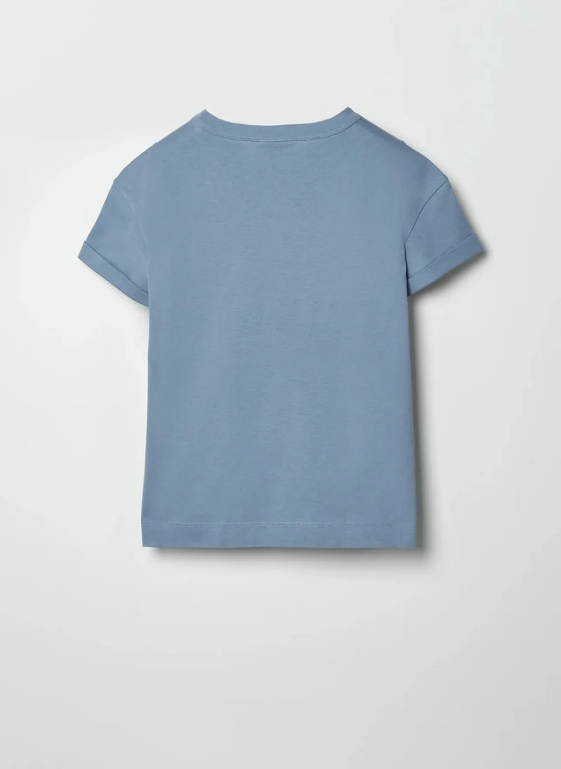 Тишърт с принт 'Soar and Shine' Brunello Cucinelli Kids — снимка 2