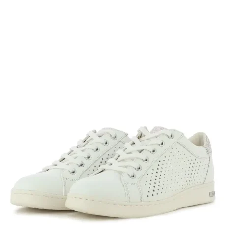 Дамски Сникърс GEOX – D151BB D JAYSEN WHITE/LT SILVER_1 — снимка 3