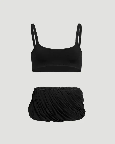 Sculpting Jersey Twisted Bikini Set