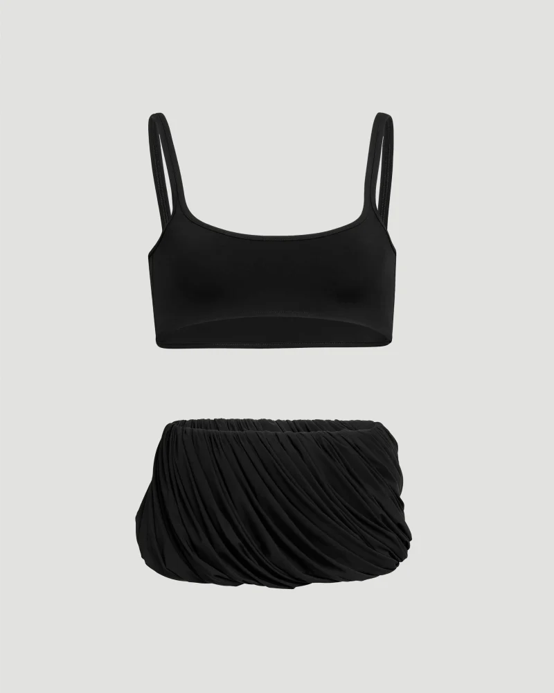 Sculpting Jersey Twisted Bikini Set