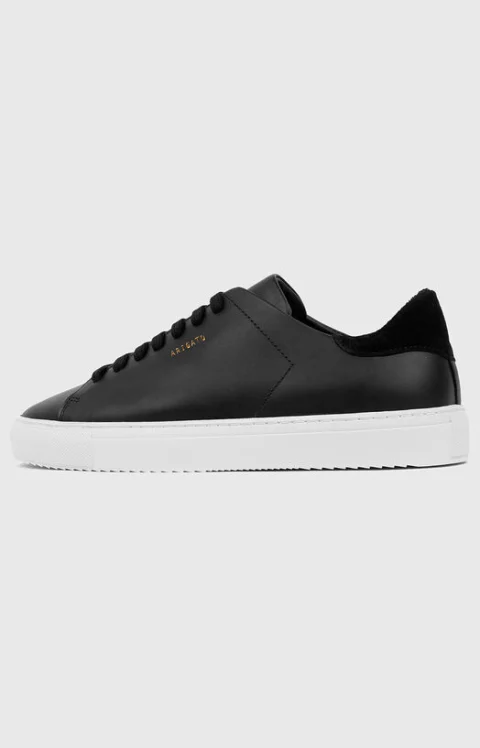 Кожени спортни обувки CLEAN 90 в черен цвят — снимка 3