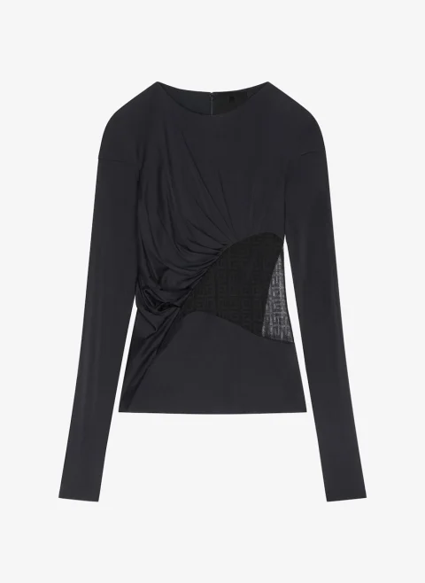 Блуза с детайл от мрежа Givenchy — снимка 4