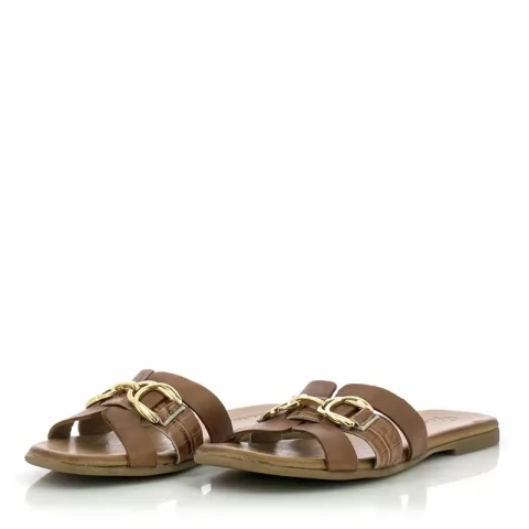 Дамски Равни Чехли CARLO FABIANI – 030-13-1-2224 TAN/NEW TAN — снимка 3