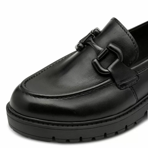 Дамски Лоуфър TAMARIS – 1-24733-45-003 BLACK LEATHER — снимка 4