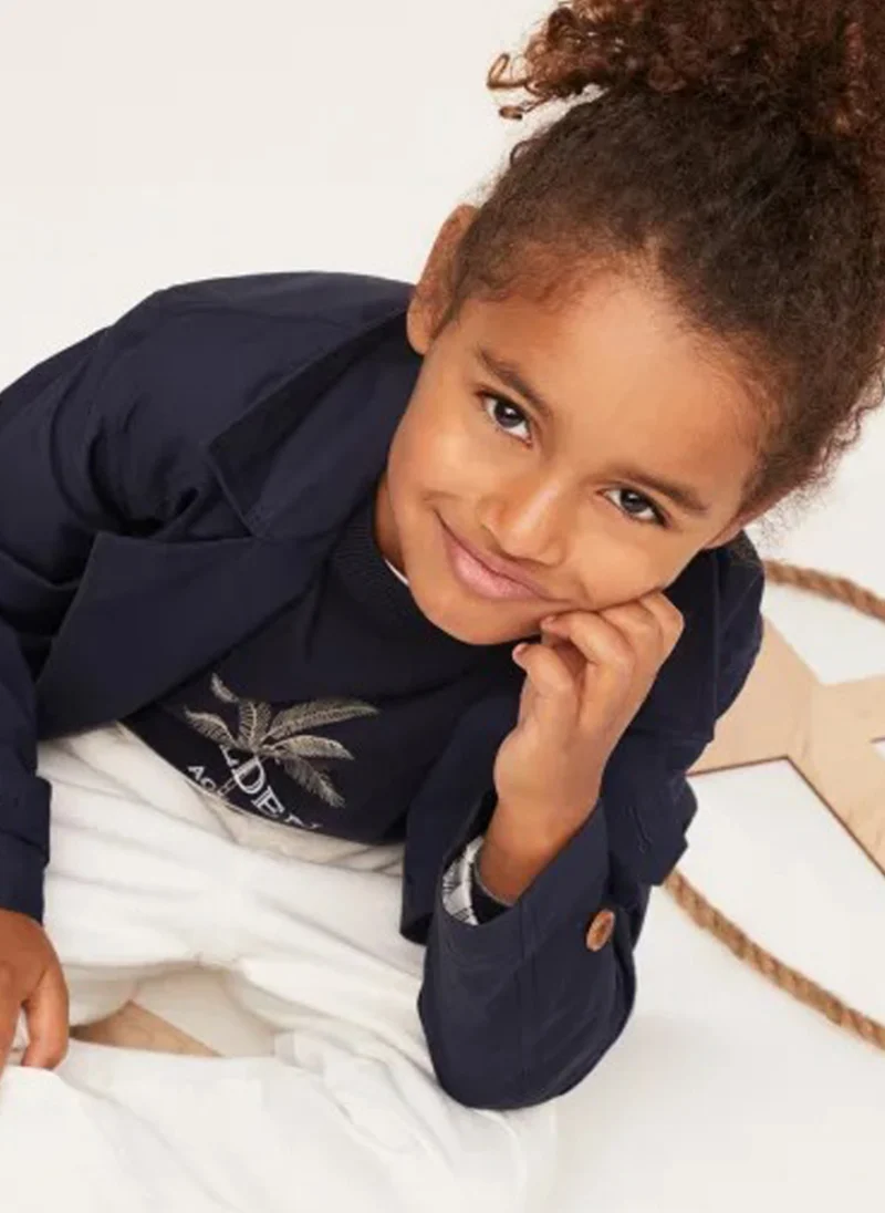 Деним с износен ефект Brunello Cucinelli Kids 8-10 — снимка 5
