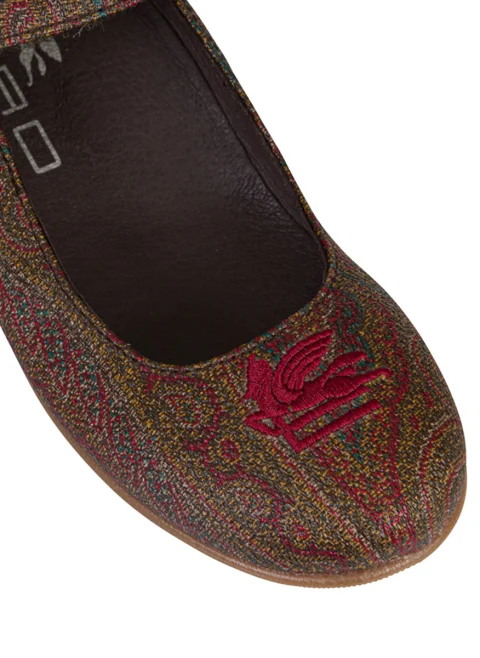 Балеринки с бродерия Etro Kids — снимка 2