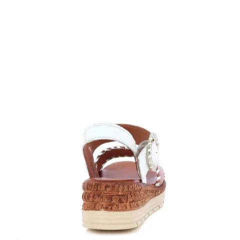 Дамски Сандали На Платформа VERONELLA – 030-344-3565 WHITE/COCONUT — снимка 2